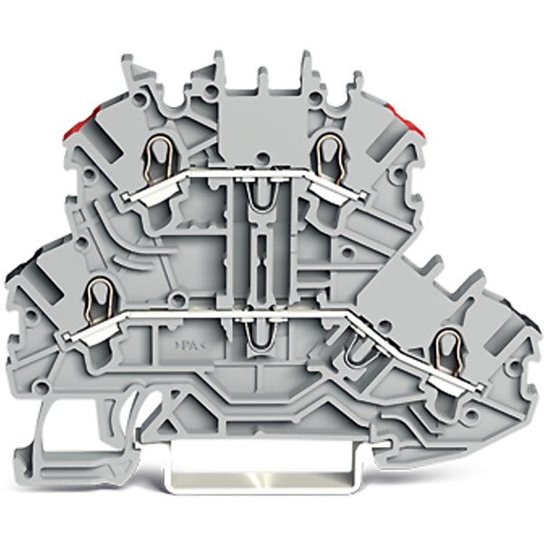WAGO Doppelstockklemme L/L 1 mm2 grau 2000-2201/352-000